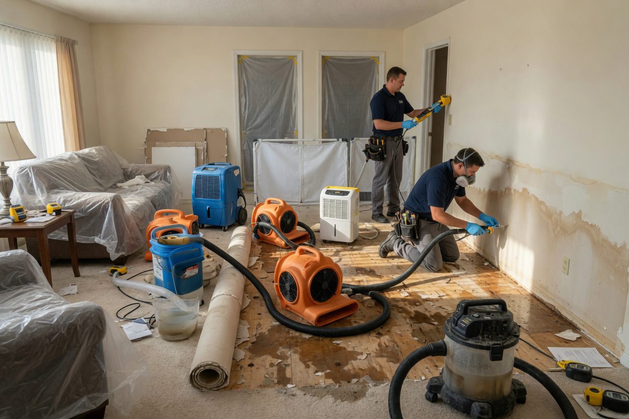 Basement Flood Water Extraction