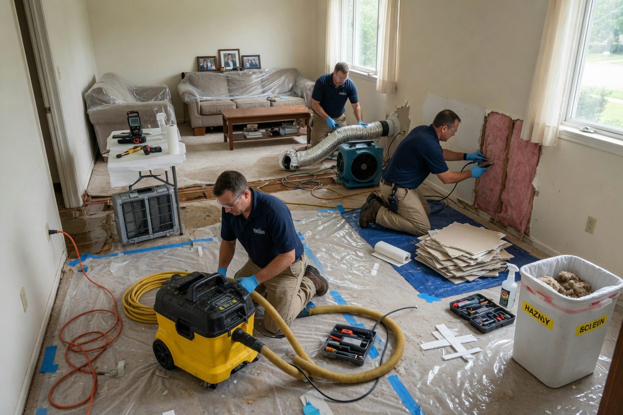Hardwood Floor Structural Drying