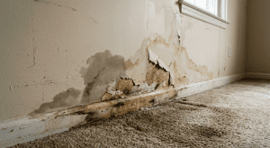 Drywall Baseboard Water Damage Repair