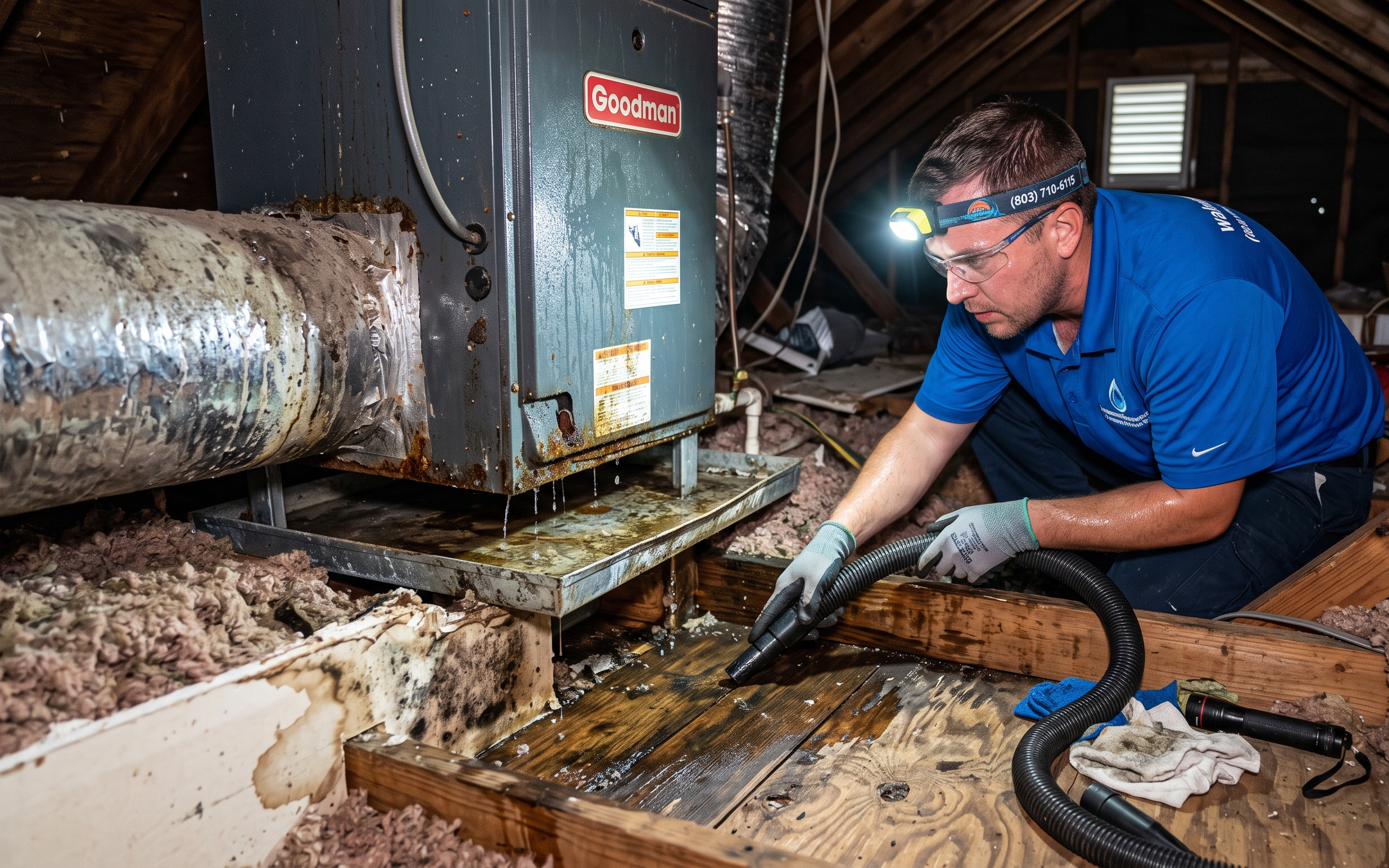 HVAC Condensate Leak? Water Damage Cleanup Tips for Gilbert, SC Homeowners