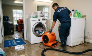 Washing Machine Overflow: How to Clean Up Water Damage in Hopkins, SC?